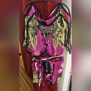 Custo Barcelona Gorgeous Mini Dress With Tie. Very Unique.